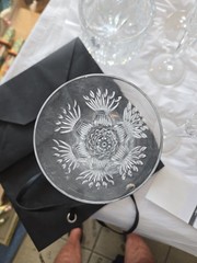 Waterford Crystal Millennium Collection 12 Toasting Flutes w/ Champagne Coaster