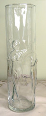 Vintage Libbey La Femme 3D Naked Nude Lady Woman Drinking Glass Decor 9″ Tall