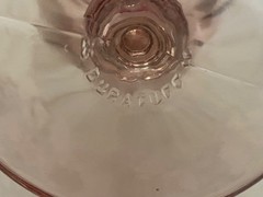 Libbey GIBRALTAR DURATUFF Water Stem Glasses Goblets Pink Plum Lot Set of 6