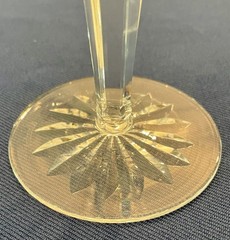 2 Waterford Crystal Ashling Water Goblets / Wine Glasses ~ Ireland~ 6 7/8″ Tall
