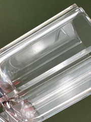 3 Grainware Carlisle Clear Lucite Acrylic Double Old Fashioned Tumblers 4.5»