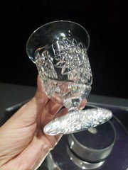 Footed Punch Cup American Brilliant Period Cut Glass Crystal Bergen Monticello