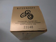 4 RITZENHOFF Champagne Glasses Flutes Artist Designed No Boxes