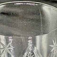 3 Etched Atomic Starburst Diamond Optic Wine Glasses – 7 1/8″ H MCM Excellent