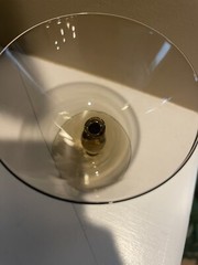 Orrefors Simon Gate Amber Smoke Champagne/ Tall Sherbet 3-1/8” Vintage MCM Glass