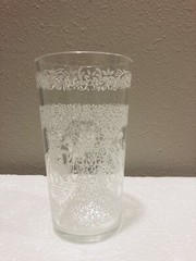 White Christmas Currier And Ives Vintage Tumbler Stenciled 1 Count