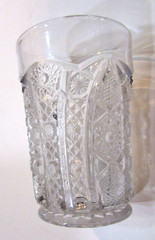 Clear Imperial Fenton Indiana Ohio Smith Glass Daisy Button Pattern 4.5″ Tumbler
