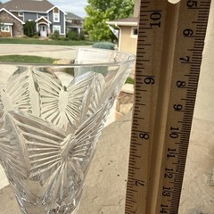Waterford Crystal Millenium Peace Dove Toasting Flute Pair 9 1/4In Signed, Exc.