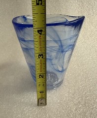 KOSTA BODA MINE BLUE TUMBLERS Ulrica Hydman Vallien Set of 2
