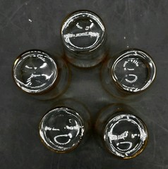 10pc MCM Stetson Gold Encrusted Floral Band 6 Highball 4 Cordial Glass Set