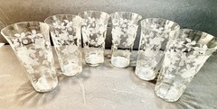 Set of 6 Roses By TIFFIN-FRANCISCAN Flat Tumbler