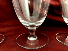 Vintage Princess House Star Etched Water Footed Tumblers Set of 6