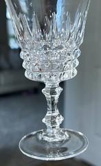 4 French Wine Glasses Tuilleries Villandry Cristal D»Arques-Durrand 5 1/4″ Tall