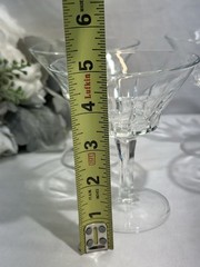 Set/4 Vintage Italian Fidenza Vetraria Sorrento 5” Tall Champagne Sherbet Coupes