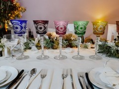 The Karl KLOKOTSCHNIK Cut Crystal Wine Goblet Set Of 5