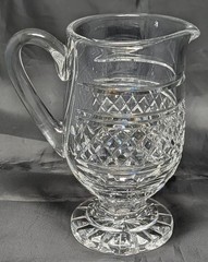 Waterford Crystal Castletown 24 oz Footed Pitcher Plain Handle 7-3/4″