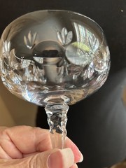 Vintage Towle Crystal Wine Stems (9)