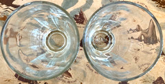 2 Pasabahce Palaks Baroque Clear Glass 10 Panel Tumbler Pint Water