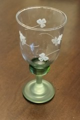 Eamon Wine Glass Dublin Hand Engraved 6 1/2″ Height