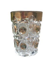 Bull’s Eye & Daisy Antique Tumbler (Flat Cup)