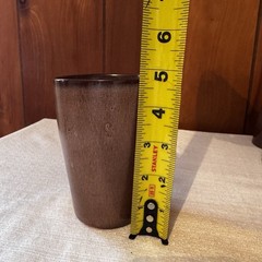 Vintage Frankoma Brown Speckled Tumblers – Set of 4 – 4.5” x 3” – Mid Century