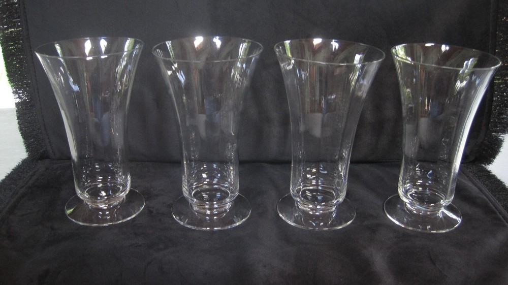 Set Of 4 Vintage Iced Tea Glasses Monte Cristo by Heisey Height: 5 7/8 in
