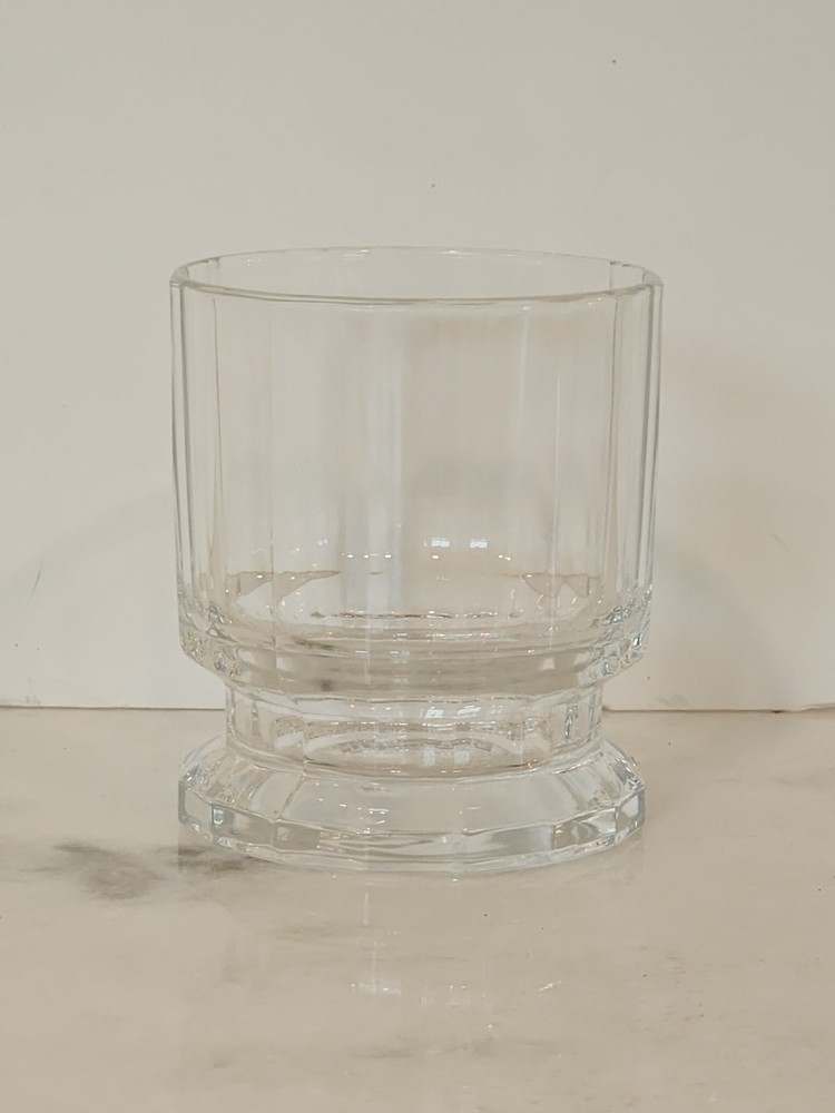 Vintage DANSK «GUSTAV» Double OLD FASHIONED GLASS 3-5/8″ 10 oz Heavy Ribbed