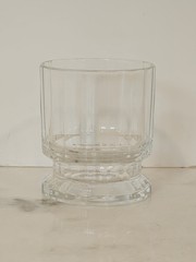 Vintage DANSK «GUSTAV» Double OLD FASHIONED GLASS 3-5/8″ 10 oz Heavy Ribbed
