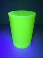 Vtg Jeannette Uranium Glass Jadeite Green Tumbler/Cup 3.75” VHTF Depression
