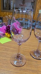 RETIRED Wine/Water Goblet Premiere PLUM LIBBEY GLASS COMPANY