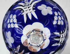 PARK AVENUE CRYSTAL CCI7, Hock Wine, Cut Crystal, Amethyst/Cobalt/Green/Red