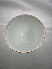 Fitz & Floyd Vintage 1978 Renaissance Dark Green China Goblet Cup Gold Tone Trim