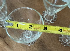 Anchor Hocking Boopie Clear Glass Set of 5 Raised Glass Bubbles At the Base