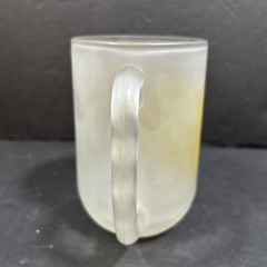 Vintage Ohio the Buckeye State frosted Glass Beer Mug 5” State Map