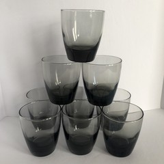 Libbey Classic Smoke Tumbler Double Old Fashioned Drinking Glasses 12 Oz Set 9