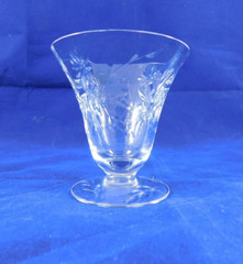 Vintage Tiffin-Franciscan 15071-5 Oyster or Fruit Cocktail Glass Optic Cut Star