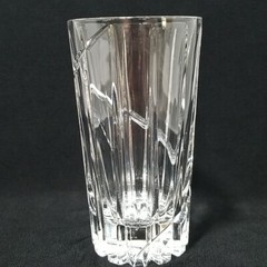 Vtg Mikasa Uptown Crystal Highball Glass Vertical Swirl Cut Tumbler 5⅝»
