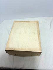 Set of 6 Saxony stemmed glasses with etch laurel leaf design in original box