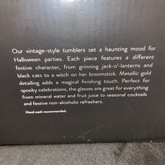 william sonoma vintage haloween tumblers With Box