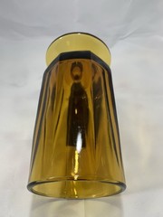 1 Colony Glass Nouveau MCM Footed Ice Tea Water Goblet 6.25” VTG 12 oz. Amber