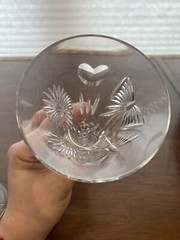 VTG WATERFORD Millennium Collection Crystal Toasting Flutes W/BOX 9.25″H SIGNED