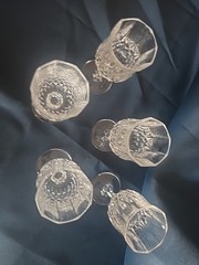 5 PC Set Cristal D’Arques Longchamp 2 oz Crystal Glasses Cordial Liqueur Sherry