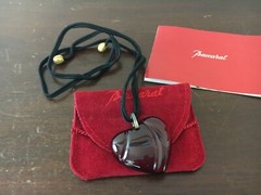 Baccarat Red Heart Crystal Necklace