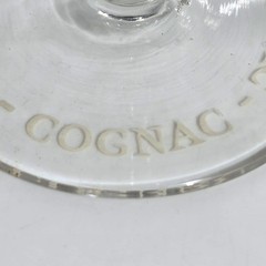 Prince Hubert De Polignac Cognac Etched Stemmed Glasses Set Of 4 VTG