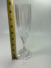 Mikasa Park Lane Crystal Fluted Champagne Flutes Glasses 8 5/8″ 6oz S/2 C77