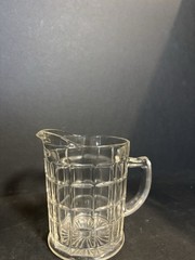 Depression Glass Circa 1930’s HAZEL ATLAS COLONIAL BLOCK Clear 8 oz CREAMER