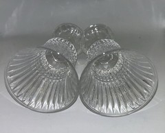 Vintage Fostoria Aspen Crystal Stem 2861) Two (2) Water Goblets Very Beautiful!