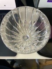 Vintage Mikasa West Germany Crystal Wine Goblets Set of 9 Optic Paneled Stemware