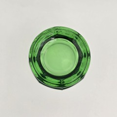 Vintage Viking Green Georgian Tumbler Glass Honeycomb 6 ounce 3.5″