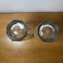 Libbey Duratuff Gibraltar Tumblers 8 Paneled Glasses 7” Tall Heavy 30oz Set Of 2